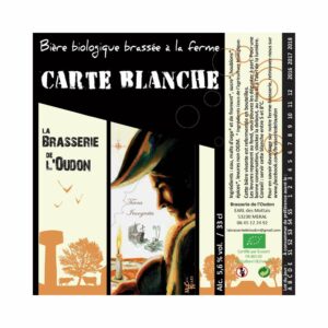 Carte Blanche 33cl & 75cl - Bière Blanche 6,2% Produits de la Mayenne, Bières et Cidres de la Mayenne, Brasserie de L'Oudon, aperitif, apéritif à emporter, apéro à Laval, biere artisanale de la mayenne, brasserie artisanale de la mayenne, cocktail, coffret mayennais, colis gourmand, epicerie fine, panier gourmand, panier mayennais, producteur local en mayenne, producteurs locaux en mayenne, produit de la mayenne, produit du terroir laval, produit mayennais, produits du terroir en mayenne, spécialités mayenne, tapas à Laval, tapas en Mayenne, tartinables