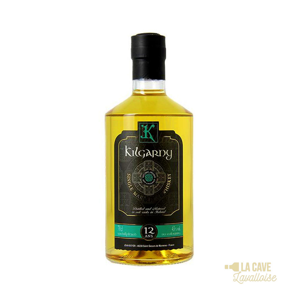 Kilgarny 12 Ans - Irish Single Malt Whiskey 43° - 70cl Irlande, bourbon, finition futs de sherry, whiskey, whiskies à laval, whisky, whisky à laval, whisky en mayenne, whiskys