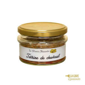 Terrine de Chevreuil - Manoir Alexandre - 100gr Manoir Alexandre, Produits Salés, aperitif, canard, colis gourmand, Espalion, foie gras, gibier, gourmet, manoir alexandre, Occitanie, pâté, porc, producteur, produit de qualité, Produits de l'Aveyron, rillettes, tartinable, terrine, verrines