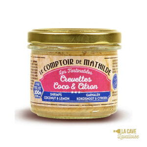 Crevettes Coco & Citron - Tartinable 100gr Produits Salés, Comptoir de Mathilde, aperitif, apéro, comptoir de mathilde, épices, exotisme, légumes, mer, oriental, provence, réception, tapas, tartinables, toasts, verrines