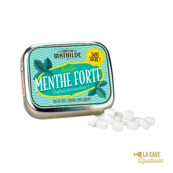 Pastilles Menthe Forte - Boîte Métal 10gr Produits Sucrés, Comptoir de Mathilde