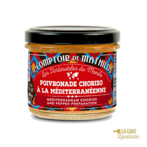 Poivronade Chorizo à la Méditerranéenne - Tartinable 90gr Produits Salés, Comptoir de Mathilde, aperitif, apéro, comptoir de mathilde, épices, exotisme, légumes, mer, oriental, provence, réception, tapas, tartinables, toasts, verrines