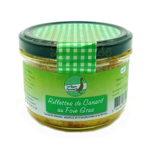 Rillettes de Canard au Foie Gras - Les Becs Fermiers - 160gr Produits Salés, aperitif, apéritif à emporter, apéro à Laval, cocktail, coffret mayennais, colis gourmand, epicerie fine, panier gourmand, panier mayennais, producteur local en mayenne, producteurs locaux en mayenne, produit de la mayenne, produit du terroir laval, produit mayennais, produits du terroir en mayenne, spécialités mayenne, tapas à Laval, tapas en Mayenne, tartinables