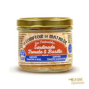 Sardinade Tomate & Basilic - Tartinable 100gr Produits Salés, Comptoir de Mathilde, aperitif, apéro, comptoir de mathilde, épices, exotisme, légumes, mer, oriental, provence, réception, tapas, tartinables, toasts, verrines
