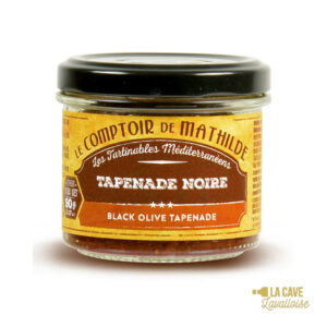 Tapenade Noire - Tartinable 90gr Produits Salés, Comptoir de Mathilde, aperitif, apéro, comptoir de mathilde, épices, exotisme, légumes, mer, oriental, provence, réception, tapas, tartinables, toasts, verrines