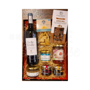 Corbeille Belle Emilie - 8 produits Cadeaux Entreprise CE, EPICERIE, Colis Gourmands, colis gourmand, panier garni
