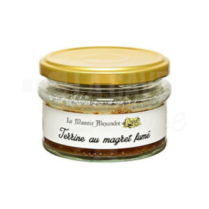 Terrine au Magret Fumé - Manoir Alexandre - 100gr Tartinables Apéritif, Terrines - Rillettes - Pâtés, Manoir Alexandre, Produits Salés, aperitif, canard, colis gourmand, Espalion, foie gras, gibier, gourmet, manoir alexandre, Occitanie, pâté, porc, producteur, produit de qualité, Produits de l'Aveyron, rillettes, tartinable, terrine, verrines