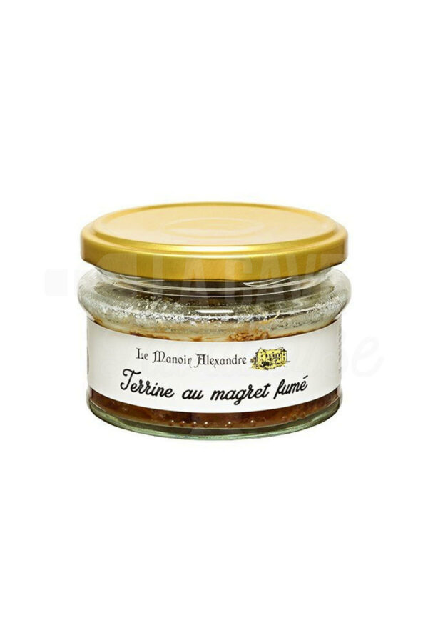 Terrine au Magret Fumé - Manoir Alexandre - 100gr Tartinables Apéritif, Terrines - Rillettes - Pâtés, Manoir Alexandre, Produits Salés, aperitif, canard, colis gourmand, Espalion, foie gras, gibier, gourmet, manoir alexandre, Occitanie, pâté, porc, producteur, produit de qualité, Produits de l'Aveyron, rillettes, tartinable, terrine, verrines Terrine au Magret Fumé - Manoir Alexandre - 100gr Tartinables Apéritif, Terrines - Rillettes - Pâtés, Manoir Alexandre, Produits Salés, aperitif, canard, colis gourmand, Espalion, foie gras, gibier, gourmet, manoir alexandre, Occitanie, pâté, porc, producteur, produit de qualité, Produits de l'Aveyron, rillettes, tartinable, terrine, verrines