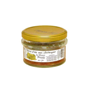 Terrine d'Oie aux Châtaignes - Manoir Alexandre - 100gr Manoir Alexandre, Produits Salés, aperitif, canard, colis gourmand, Espalion, foie gras, gibier, gourmet, manoir alexandre, Occitanie, pâté, porc, producteur, produit de qualité, Produits de l'Aveyron, rillettes, tartinable, terrine, verrines