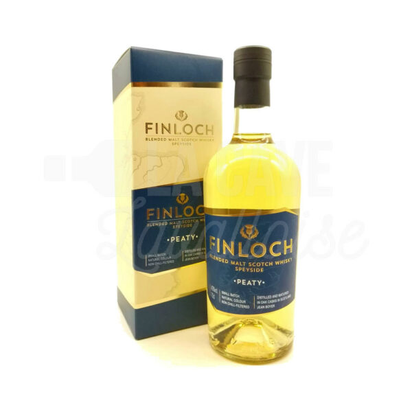 Finloch Peaty - 40° - Speyside Blended Malt - 70cl Whisky Tourbé, Ecosse, Jean Boyer, âge, arômes, assemblage, blended, bois, caractère, casks, céréales, dégustation, distillerie, écosse, élevage, épices, espagne, exception, gamme, gourmand, Jerez, longueur en bouche, mâche, nez, non filtré, oloroso, orge, Pedro Ximenez, pionnier, portugal, puissant, rancio, rondeur, sherry, single malt, spiritueux, terroir, unchillfiltered, veillissement, whisky Jean Boyer