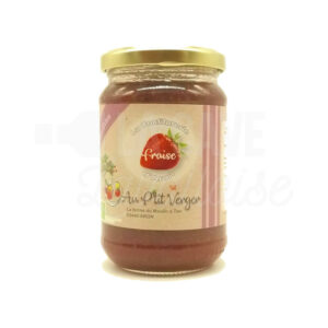 Confiture Fraise - Au Ptit Verger - Aron (53) - 360gr Confitures & Miels, Produits de la Mayenne, Produits Sucrés, Confitures Au P'tit Verger, confiture, panier garni, panier mayennais, produit local