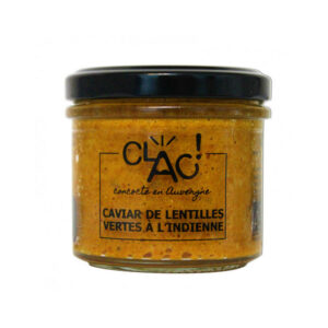 Caviar de Lentilles Vertes à l'Indienne - Conserverie Clac ! - 100gr Conserverie Clac !, aperitif, tartinables, toasts