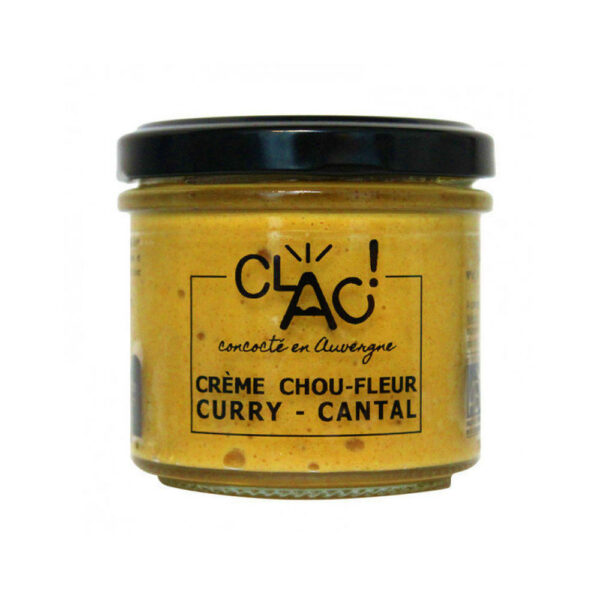 Crème de Chou-Fleur Curry Cantal - Conserverie Clac ! - 100gr Conserverie Clac !, aperitif, tartinables, toasts