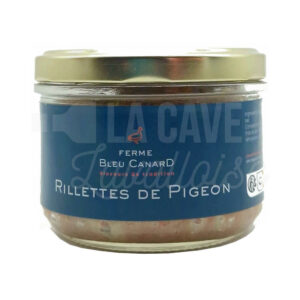 Rillettes de Pigeon - La Ferme Bleu Canard - Quelaines (53) - 180gr Produits de la Mayenne, Tartinables Apéritif, Terrines - Rillettes - Pâtés, Produits Salés, La Ferme Bleu Canard, aperitif, apéro à Laval, coffret mayennais, epicerie fine, panier mayennais, producteurs locaux en mayenne, produit de la mayenne, produit du terroir laval, produit mayennais, produits du terroir en mayenne, Produits fermiers de la Mayenne, tartinables