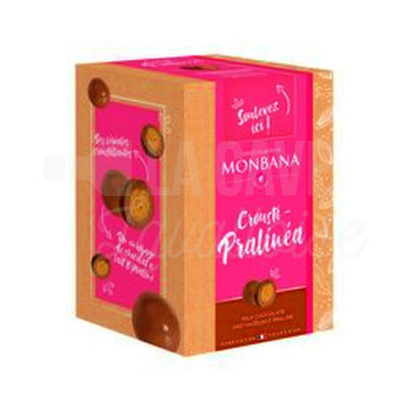 Crousti Pralinéa - Etui 135gr - Monbana Produits de la Mayenne, Produits Sucrés, Monbana, biscuits, cacao, carrés, chocolat au lait, chocolat blanc, chocolat noir, chocolaterie monbana, chocolats, chocolats en mayenne, chocolats laval, coffret chocolats, colis gourmand, entreprise locale, gourmandises, idée cadeau, monbana, panier garni chocolats, pépites de la mayenne, produit de la mayenne, produit local