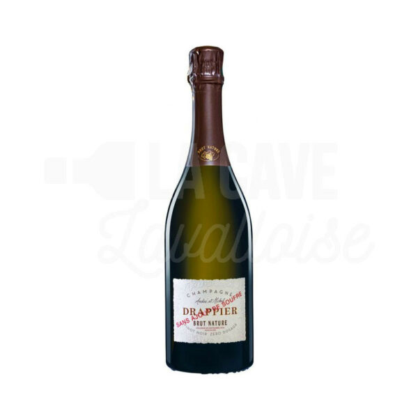 Brut Nature Sans Ajout de Soufre - Champagne Drappier - 75cl Drappier, NOUVEAUTÉS NOËL 2024, Champagne, Vins Blancs, Vins Pétillants, Vins Biologiques et Naturels, aperitif, champagne, pinot noir, vin pétillant