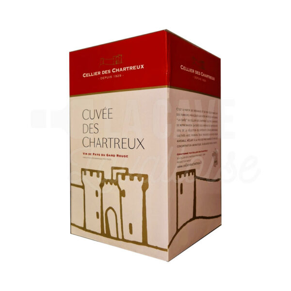 BIB IGP Gard Rouge - Cellier des Chartreux - 3L / 5L / 10L Cellier des Chartreux, Gard, Occitanie, Vins Rouges, Bag-in-Box, bag in box, bag-in-box vin conservation, bib, cubi, cubi de vin 10 litres, cubi de vin 3 litres, cubi de vin 5 litres, vin en bib