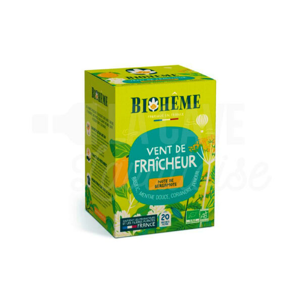 Vent de Fraîcheur - Biohême - x20 Infusettes Biohême, Thés & Infusions Biologiques, Infusions