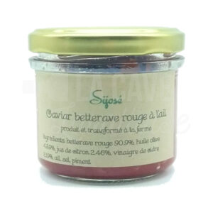 Caviar Betterave rouge à l'Ail - La Ferme du Pâquis Fleury - Le Bourgneuf La Forêt (53) - 100gr La Ferme du Pâquis Fleury, Produits Biologiques, Produits de la Mayenne, Produits Salés, aperitif, coffret mayennais, colis gourmand, epicerie fine, panier gourmand, panier mayennais, producteur local en mayenne, produit biologique, produit de la mayenne, produit mayennais, Produits fermiers de la Mayenne, spécialités mayenne, tartinables