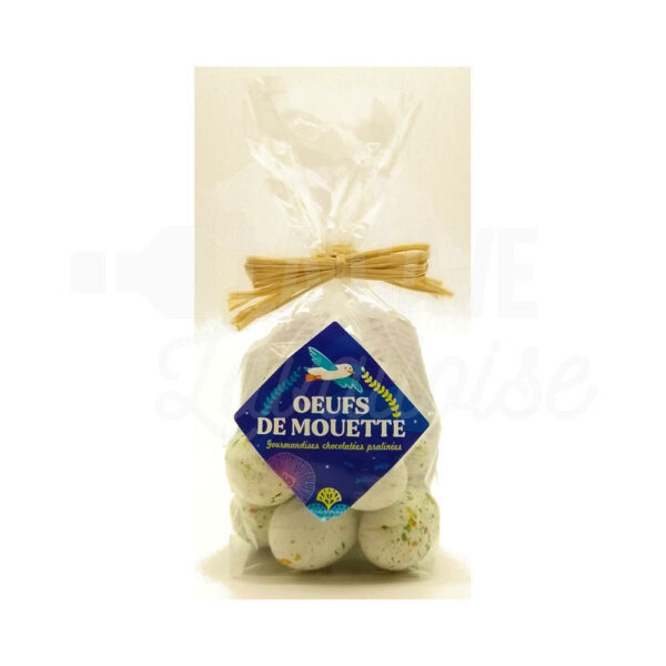 Oeufs de Mouettes Chocolat Praliné - Sachet 125gr Confiserie, Produits Sucrés, cacao, chocolat à offrir, chocolaterie, chocolats, chocolats en mayenne, chocolats laval, coffret chocolats, colis gourmand, épicerie fine Laval, gourmandises, idée cadeau, panier garni chocolats