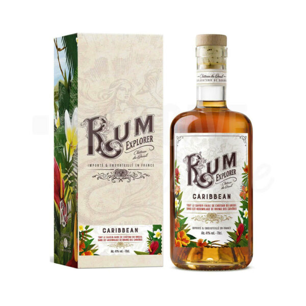 Rhum Caribbean 41° - Rum Explorer  - 70cl La Spiriterie Française, NOUVEAUTÉS NOËL 2024, Rum Explorer, RHUMS, rhum