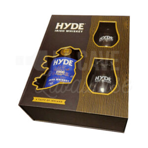 Coffret Hyde + 2 Verres - Single Malt Irish Whiskey - 70cl Hyde, Idées Cadeaux 2024, Irlande, bourbon, finition futs de sherry, whiskey, whiskies à laval, whisky, whisky à laval, whisky en mayenne, whiskys