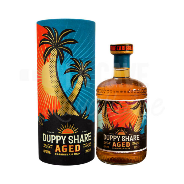 Duppy Share Aged 40° - Carribean Rum - 70cl NOUVEAUTÉS NOËL 2024, Rhums Purs, ambré, brun, cave à rhum, idée cadeau, pur