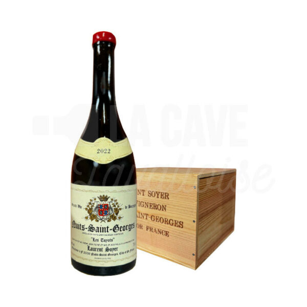 CAISSE BOIS - 6 Bouteilles Cirées - Nuits-Saint-Georges 2022 - 75cl Nuits-Saint-Georges, Vins de Sélection Réveillon, Bourgogne, Vins Rouges, bourgogne vin, Nuits Saint Georges, vin de bourgogne pinot noir, vin de bourgogne rouge