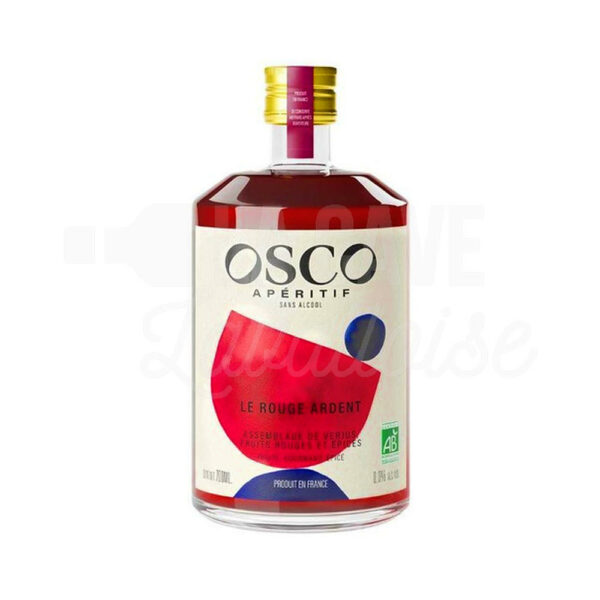 Osco Le Rouge Ardent - Apéritif Biologique sans alcool - 70cl Boissons sans Alcool, Dry January, Produits Biologiques, Apéritifs, Sans alcool