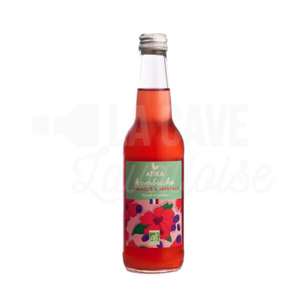 Kombucha Hibiscus & Myrtille - Atika - 33cl Boissons sans Alcool, Dry January, Kombucha, Produits Biologiques, Apéritifs, aperitif original, kombucha, Sans alcool