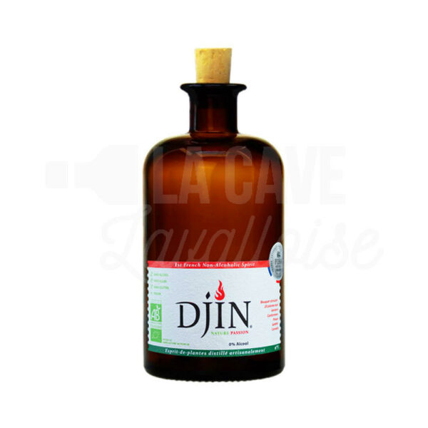 Djin Nature Passion - Gin Biologique sans alcool - 50cl Boissons sans Alcool, Dry January, Produits Biologiques, Apéritifs, aperitif original, Sans alcool