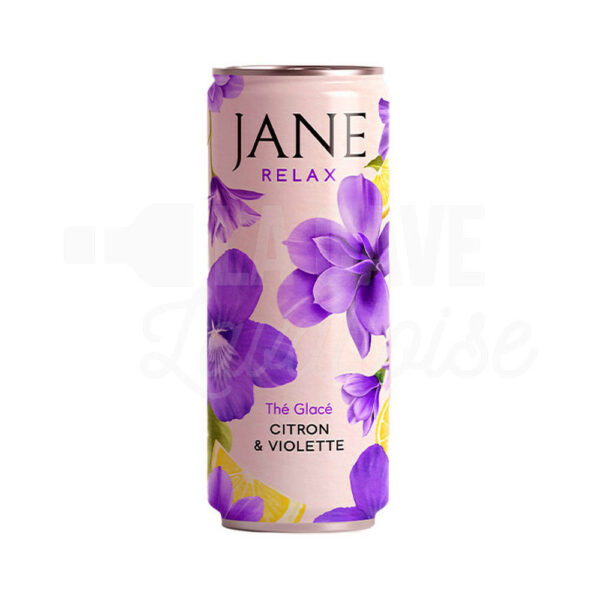 JANE RELAX - Citron & Violette CBD - 25cl Boissons sans Alcool, Dry January, JANE, Les Filles de l'Ouest, Produits Biologiques, Apéritifs, aperitif original, Sans alcool