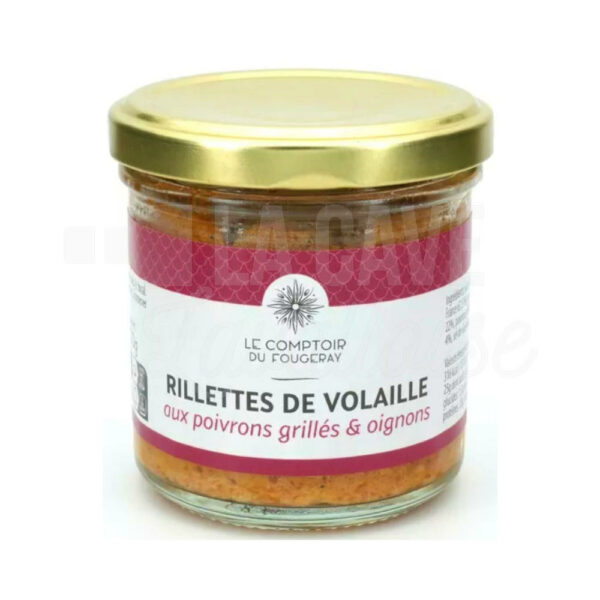 Rillettes de Volaille aux Poivrons grillés & Oignons - Le Comptoir du Fougeray - 120gr Le Comptoir du Fougeray, Produits de la Mayenne, Tartinables Apéritif, Terrines - Rillettes - Pâtés, Produits Salés, aperitif, colis gourmand, gourmet, pâté, producteur, produit de qualité, rillettes, tartinable, terrine, verrines, volaille Rillettes de Volaille aux Poivrons grillés & Oignons - Le Comptoir du Fougeray - 120gr Le Comptoir du Fougeray, Produits de la Mayenne, Tartinables Apéritif, Terrines - Rillettes - Pâtés, Produits Salés, aperitif, colis gourmand, gourmet, pâté, producteur, produit de qualité, rillettes, tartinable, terrine, verrines, volaille