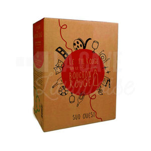 BIB Le Fil Rouge sur le Bouchon Rouge - 10L Les Marmandais, Sud-Ouest, Occitanie, Vins Rouges, Bag-in-Box, comté tolosan, marmandais, sud ouest, vin rouge