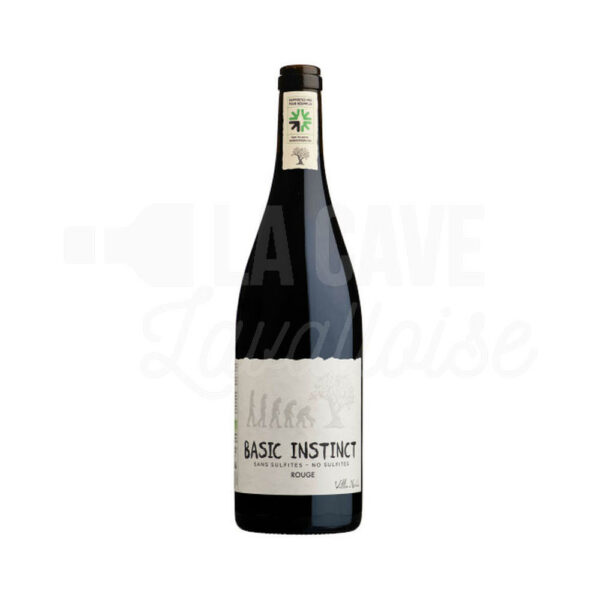 Basic Instinct Rouge - Vin Nature sans sulfites - Domaine Villa Noria - 75cl Languedoc-Roussillon, Villa Noria, Occitanie, Vins Rouges, Vins Biologiques et Naturels, vin biologique