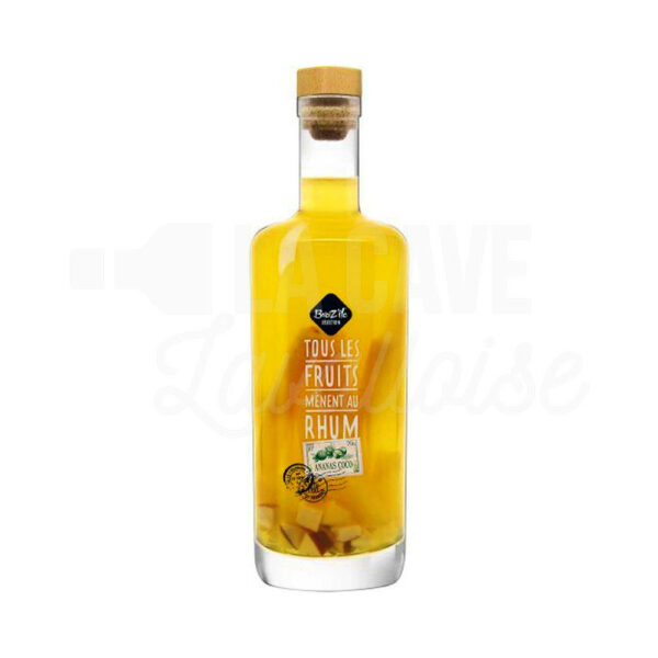 Ananas-Coco 30° - Rhum Arrangé - Breiz'île - 70cl RHUMS, Rhums Arrangés, Breiz'île, breizile, cave à rhums, punch au rhum, rhum arrangé