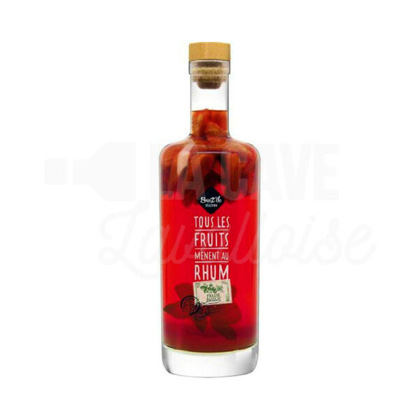 Fraise-Basilic 30° - Rhum Arrangé - Breiz'île - 70cl RHUMS, Rhums Arrangés, Breiz'île, breizile, cave à rhums, punch au rhum, rhum arrangé