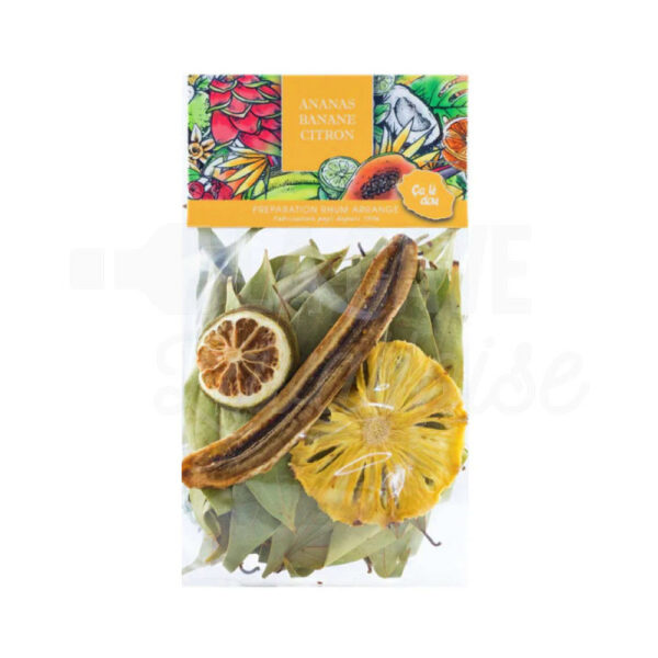 ANANAS-BANANE-CITRON - Préparation Rhum Arrangé - La Réunion - 25gr Préparations Rhums Arrangés, Rhums Arrangés