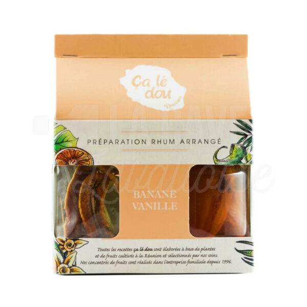 BANANE-VANILLE - Préparation Rhum Arrangé - La Réunion - 250gr Idées Cadeaux 2025, Préparations Rhums Arrangés, Rhums Arrangés