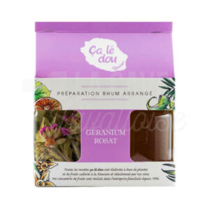 GÉRANIUM ROSAT - Préparation Rhum Arrangé - La Réunion - 250gr Idées Cadeaux 2025, Préparations Rhums Arrangés, Rhums Arrangés