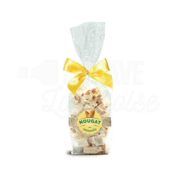Nougats Tendres aux Amandes - Sachet 200gr Confiserie, Idées Cadeaux 2025, Produits Sucrés, colis gourmand, confiserie, épicerie fine Laval, gourmandises, idée cadeau, panier garni chocolats