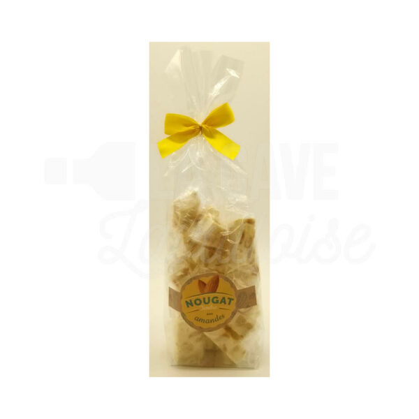 Nougats Tendres aux Amandes - Sachet 200gr Confiserie, Idées Cadeaux 2025, Produits Sucrés, colis gourmand, confiserie, épicerie fine Laval, gourmandises, idée cadeau, panier garni chocolats