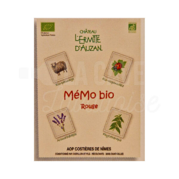BIB MéMo Bio - Costières de Nîmes Rouge - Château L'Ermite d'Auzan - 5L Château L'Ermite d'Auzan, Rhône, Vins Rouges, Vins Biologiques et Naturels, Bag-in-Box, vallée du rhône