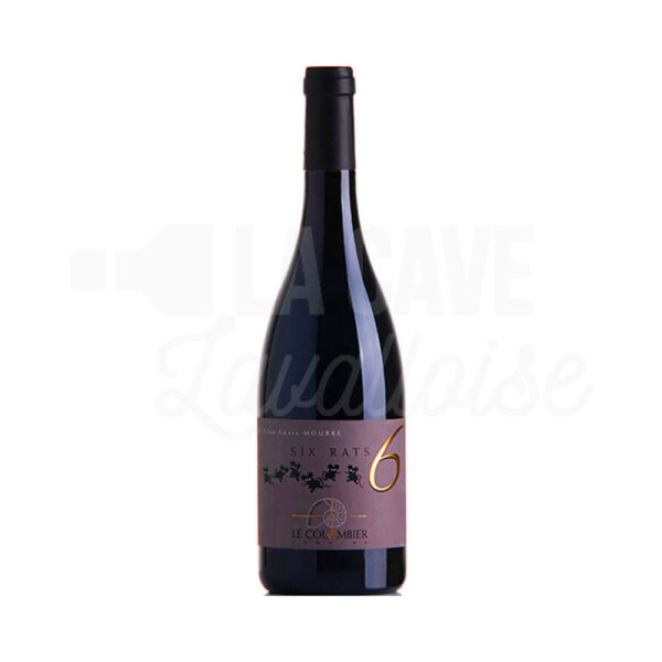 "6 Rats" 100% Syrah - IGP Méditerranée - Domaine Le Colombier - 75cl Domaine Le Colombier, Rhône, Vins Rouges, Vins Biologiques et Naturels, syrah, vallée du rhône, vin rouge