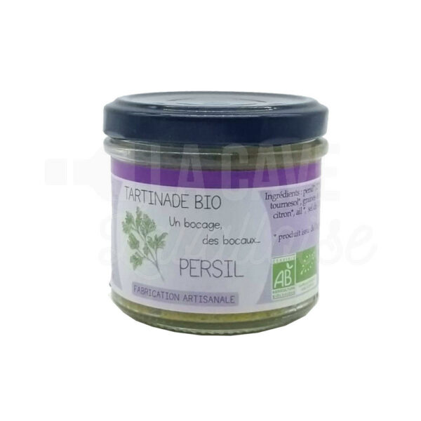 Tartinade de Persil - La Ferme de L'Hôtellerie - Landivy (53) - 95gr Ferme de L'Hôtellerie, Produits Biologiques, Produits de la Mayenne, Tartinables Apéritif, Produits Salés, colis gourmand, epicerie fine, panier mayennais, producteur local en mayenne, produit mayennais, spécialités mayenne, tartinables