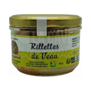Rillettes de Veau - Ferme L'Aire du Bois - Montaudin (53) Ferme de L'Aire du Bois, Produits de la Mayenne, Tartinables Apéritif, Terrines - Rillettes - Pâtés, Produits Salés, aperitif, apéro à Laval, coffret mayennais, epicerie fine, panier mayennais, producteurs locaux en mayenne, produit de la mayenne, produit du terroir laval, produit mayennais, produits du terroir en mayenne, Produits fermiers de la Mayenne, tartinables