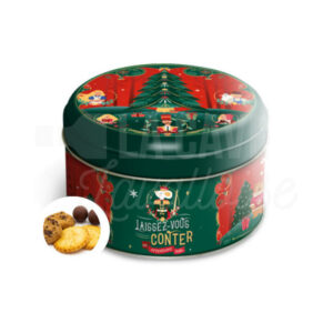 La Cave Lavalloise - Boite Métal – Assortiment Galettes pur beurre, Cookies et Papillotes Chocolat – 240gr - 1