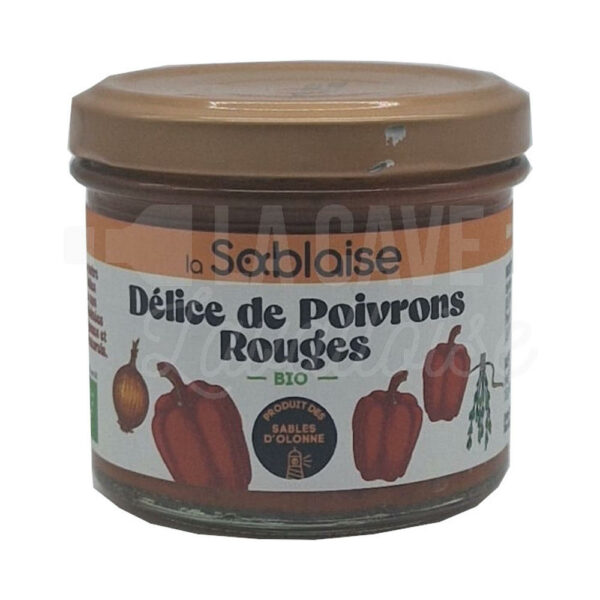 Délice de Poivrons Rouges Bio 100gr - Conserverie La Sablaise Produits Biologiques, Tartinables Apéritif, Produits Salés, Conserverie La Sablaise, aperitif, tapas Délice de Poivrons Rouges Bio 100gr - Conserverie La Sablaise Produits Biologiques, Tartinables Apéritif, Produits Salés, Conserverie La Sablaise, aperitif, tapas