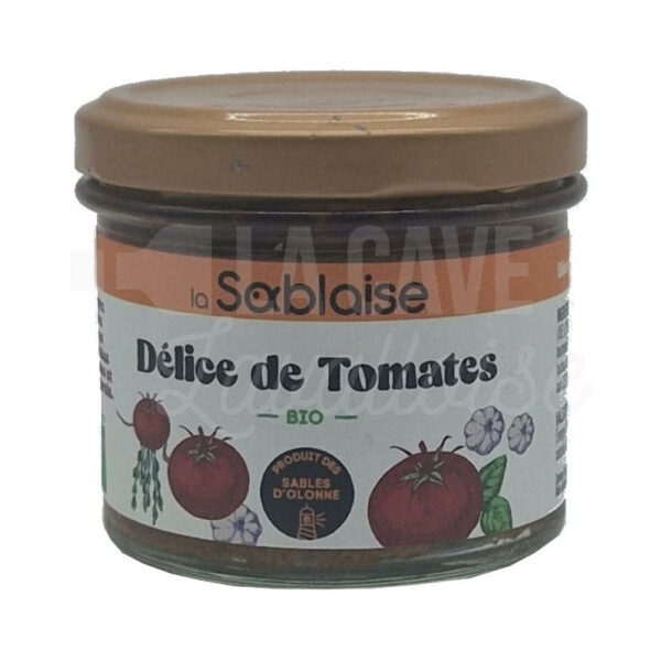 Délice de Tomate Bio 100gr - Conserverie La Sablaise Produits Biologiques, Tartinables Apéritif, Produits Salés, Conserverie La Sablaise, aperitif, tapas