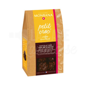 Petit Croc' Noir Crêpe Croustillante - Etui 120gr - Monbana Produits de la Mayenne, Produits Sucrés, Monbana, chocolats, colis gourmand, idée cadeau, monbana, produit de la mayenne, produit local